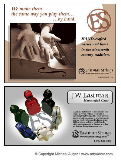 Eastman Bass and Cello Case Ads
