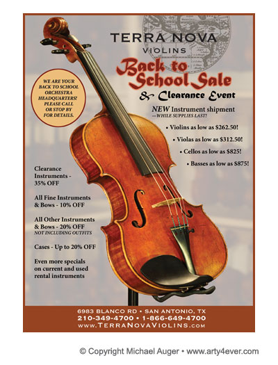 Terra Nova Violins Fall Sale Ad